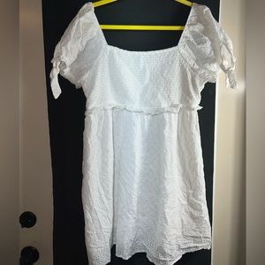 Forever 21 white eyelet short dress